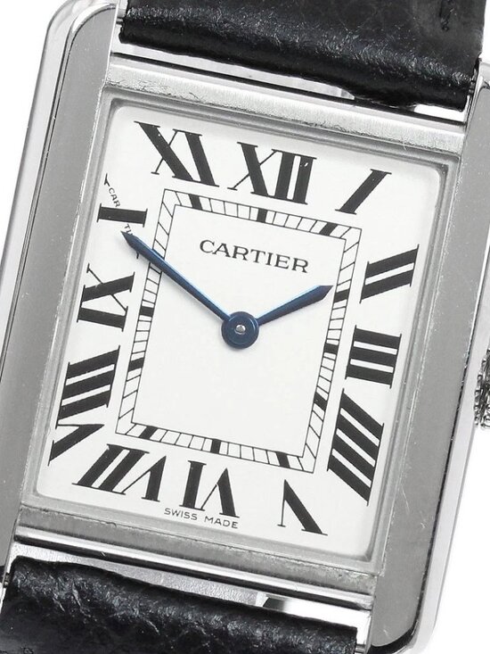 CARTIER Tank solo SM W5200005 Silver Dial Quartz Ladies Watch_949305